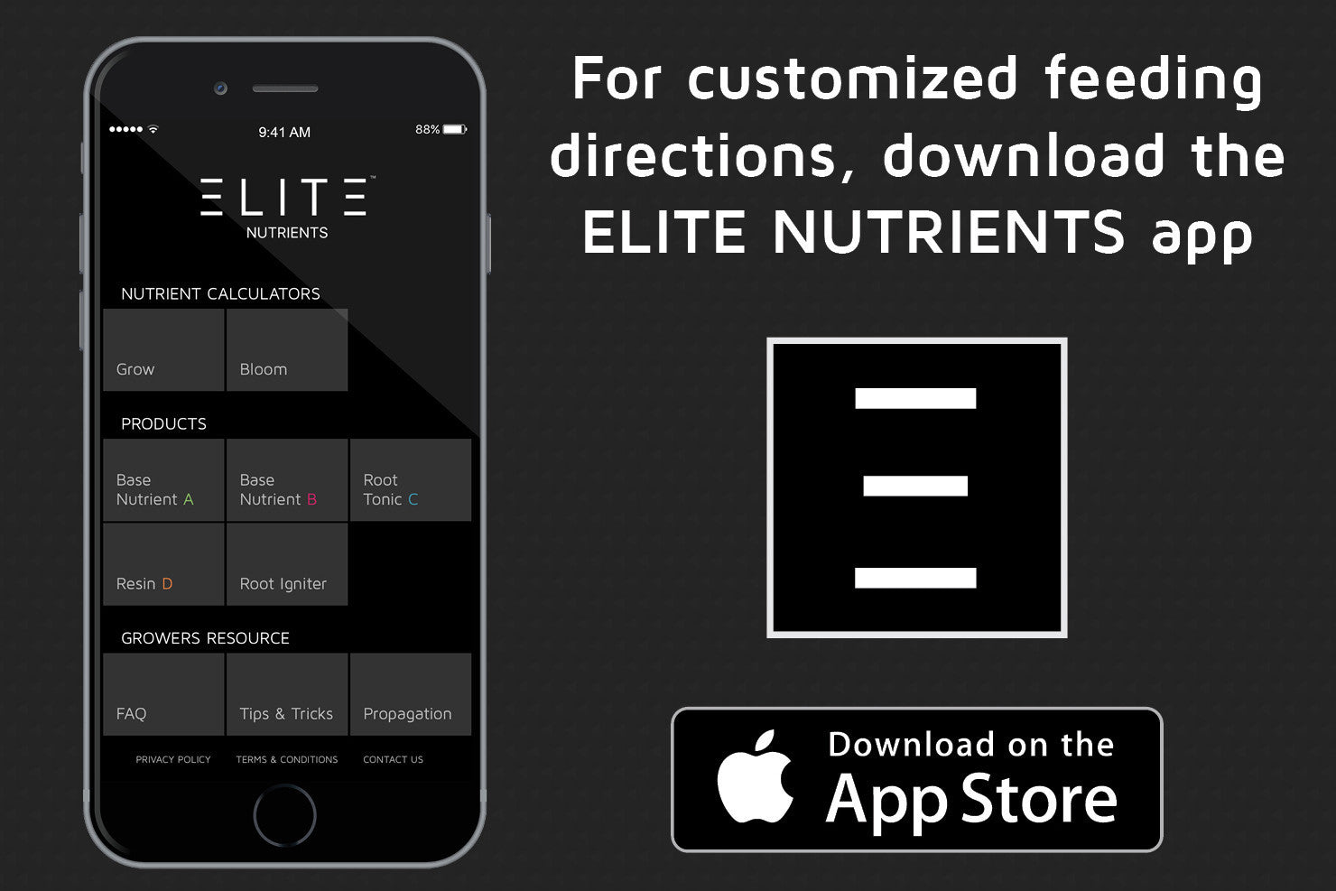 Elite Nutrients Feed Chart App